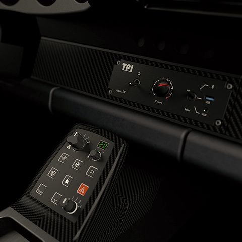 car stereo and console